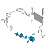 OEM Hyundai Tucson Compressor Assembly Diagram - 97701-2S500