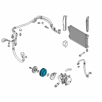 OEM 2010 Hyundai Tucson PULLEY Assembly-Air Conditioning Compressor Diagram - 97643-2S500