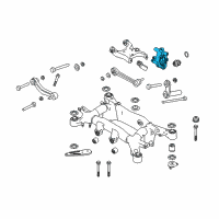 OEM 2010 BMW 550i Wheel Carrier, Rear Left Diagram - 33-32-6-770-905
