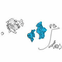 OEM 2017 BMW 430i xDrive Coolant Pump Diagram - 11-51-7-644-809
