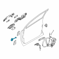 OEM 2014 Nissan Murano Link-Door Stopper Diagram - 80430-1AA0A