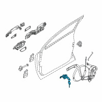 OEM Nissan Murano Cylinder Set-Door Lock, LH Diagram - H0601-1AA0A