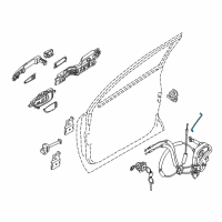 OEM 2010 Nissan Murano Rod-Key Lock, LH Diagram - 80515-1AA0A