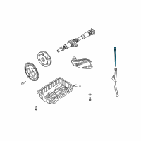 OEM 2004 Kia Sorento Oil Level Gauge Assembly Diagram - 465804A501
