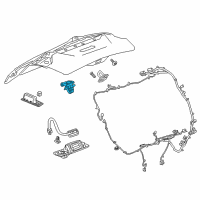 OEM Chevrolet Volt Latch Diagram - 13524683