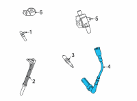 OEM 2021 Ford F-350 Super Duty Cable Diagram - LC3Z-12286-B