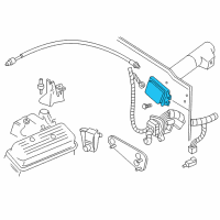 OEM 1994 GMC Sonoma Cruise Control Assembly Diagram - 25163349