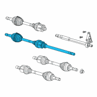 OEM 2019 Ram ProMaster 2500 Axle Half Shaft Right Diagram - 68167997AB