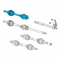 OEM 2015 Ram ProMaster 1500 Axle Half Shaft Right Diagram - 68159666AA