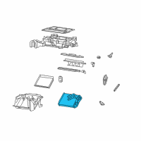 OEM 2003 Pontiac Vibe Core, Heater Diagram - 88970278