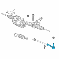OEM 2015 BMW 335i Steering Tie Rod End Left Diagram - 32-10-6-797-617