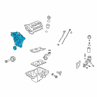 OEM Pontiac G8 Front Cover Diagram - 12618999