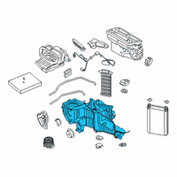 OEM 2022 Ford F-250 Super Duty Evaporator Assembly Diagram - HC3Z-19850-L