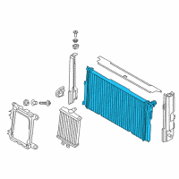 OEM 2016 BMW 428i xDrive Radiator Diagram - 17-11-8-678-027