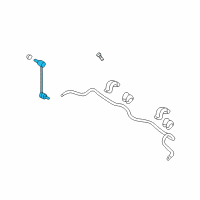 OEM Hyundai Sonata Link Assembly-Front Stabilizer, RH Diagram - 54840-3R000-AS