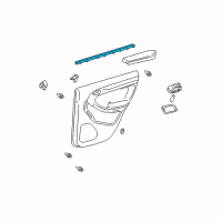 OEM 2009 Toyota 4Runner Belt Weatherstrip Diagram - 68174-35030