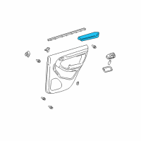 OEM 2003 Toyota 4Runner Armrest Diagram - 74250-35201-B0