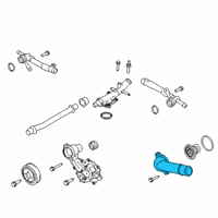 OEM 2020 Ford Edge Water Inlet Diagram - FT4Z-8592-A