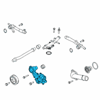 OEM 2018 Lincoln Continental Water Pump Diagram - FT4Z-8501-E