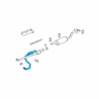 OEM GMC Savana 1500 3Way Catalytic Convertor Assembly (W/ Exhaust Manifold P Diagram - 20953444