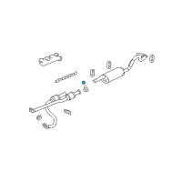 OEM 2011 Chevrolet Express 3500 Muffler W/Tailpipe Clamp Diagram - 15102936