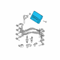 OEM Jeep Commander Electrical Powertrain Control Module Diagram - RL094870AE