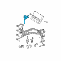 OEM 2005 Dodge Durango Ignition Coil Diagram - 56028394AD