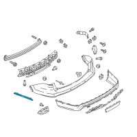 OEM 2017 Ford Police Interceptor Utility Reflector Diagram - FB5Z-15A449-D