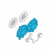 OEM 2010 Nissan 370Z SHROUD Assembly Diagram - 21483-JK00A