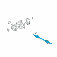 OEM 2007 Ford Escape Axle Assembly Diagram - 8L8Z-4K138-A