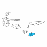 OEM 2015 Chevrolet Spark Side Sensor Diagram - 13594496