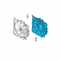 OEM 2009 BMW X3 Fan Shroud Diagram - 17-11-3-415-242