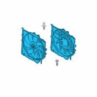 OEM 2007 BMW X3 Engine Cooling Fan Assembly Diagram - 17-11-3-452-509