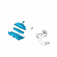 OEM Toyota 4Runner Air Cleaner Assembly Diagram - 17700-50250