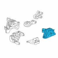 OEM Chevrolet Volt Mount-Trans Diagram - 23291454