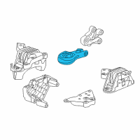 OEM Chevrolet Volt Mount-Trans Rear (Frame Side) Diagram - 20957835