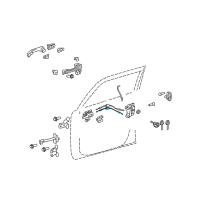 OEM 2010 Scion xB Lock Cable Diagram - 69750-12170