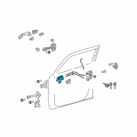 OEM 2013 Scion xB Handle, Inside Diagram - 69206-12230-B0