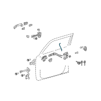 OEM Scion xB Lock Rod Diagram - 69311-12180