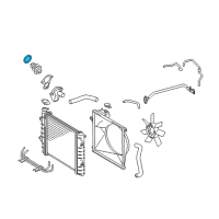 OEM 2012 Toyota Tacoma Thermostat O-Ring Diagram - 16325-76010