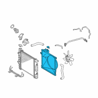 OEM 2020 Toyota Tacoma Fan Shroud Diagram - 16711-0C290