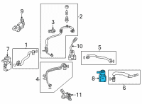 OEM 2021 Toyota RAV4 Expansion Valve Diagram - 88515-42110