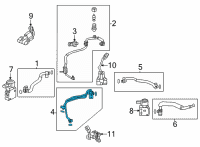 OEM 2021 Toyota RAV4 Liquid Line Diagram - 88716-42A90