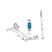 OEM 2006 Scion xA Coil Spring Diagram - 48231-52650