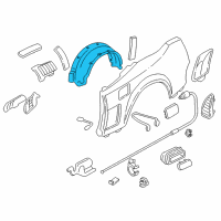 OEM 2004 Acura NSX Fender, Right Rear (Inner) Diagram - 74701-SL0-010