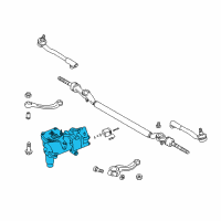OEM 1998 BMW 740iL Exchange Hydro Steering Gear Servotronic Diagram - 32-13-1-141-335