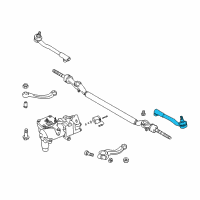 OEM 2001 BMW 750iL Left Side Tie Rod Diagram - 32-21-1-141-345