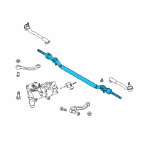 OEM 1997 BMW 750iL Power Steering Centre Tie Rod End Link Diagram - 32-21-1-096-057