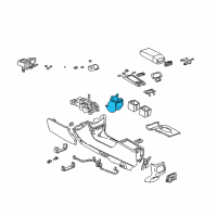 OEM 1999 Cadillac Seville Holder Asm-Front Floor Console Cup Diagram - 25770688