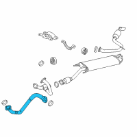 OEM 2009 Toyota RAV4 Front Pipe Diagram - 17410-0P241